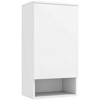 HÄNGESCHRANK Wandschrank Badezimmerschrank mit Türen, verstellbaren Ablagen - Weiß, Holz (27/77/40cm) - HOMCOM