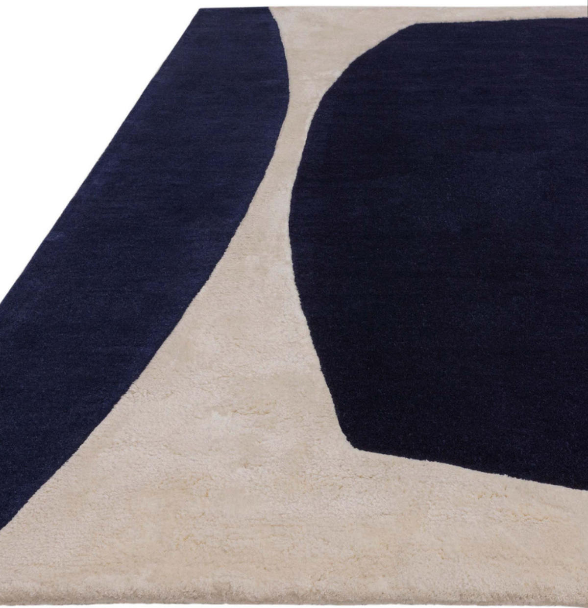 TEPPICH modern handgetuftet SAPHIR Blau 120 x 170 cm - Blau, Naturmaterialien (120/170cm) - Novatrend