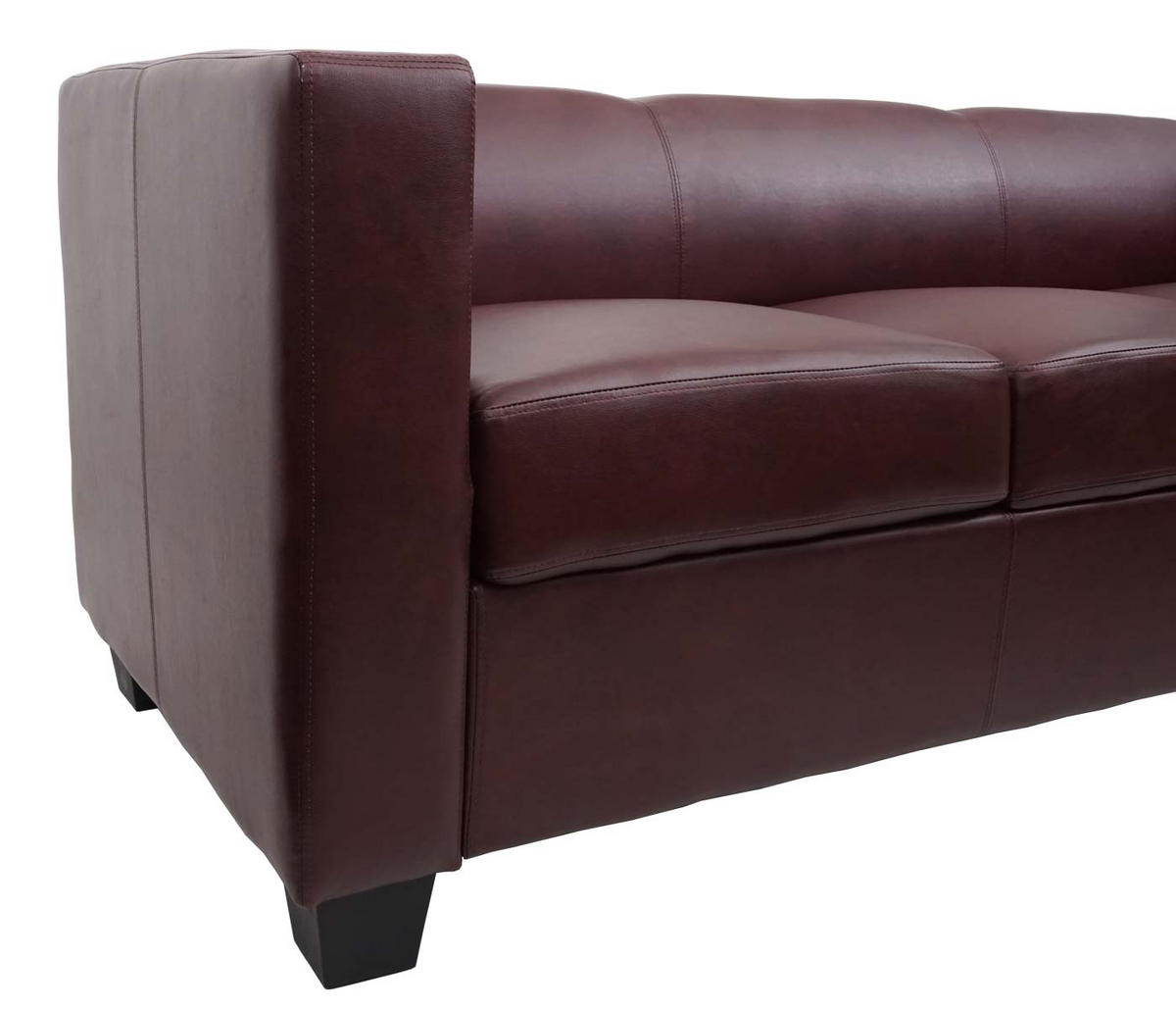3ER SOFA Rotbraun - Rotbraun, Textil (191/70/75cm) - MCW