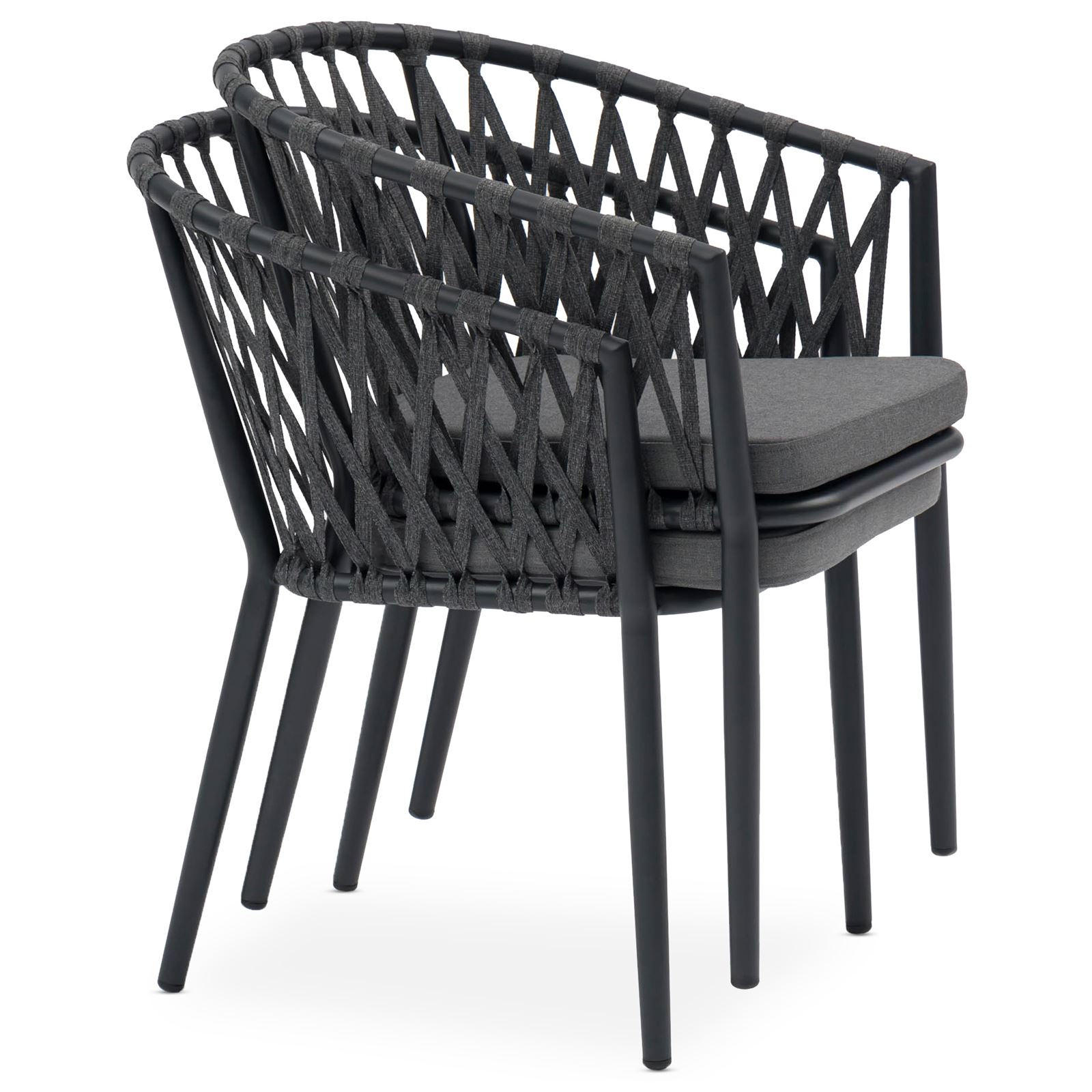 GARTENMÖBELSET SUNNY - Grau, Metall - IDIMEX