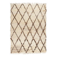 GABBEH-TEPPICH handgeknüpft Beige 200/144 cm Schurwolle - Beige, Textil (144/200cm) - Looma