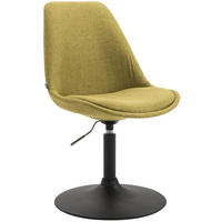 DREHSTUHL Stoff grün - Schwarz/Grün, Textil/Metall (48/76/57cm) - CLP