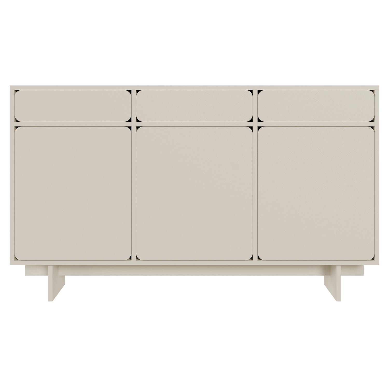 SIDEBOARD Wuwu Greige 150 cm - Taupe, Holzwerkstoff (150.5/88/35cm) - Selsey