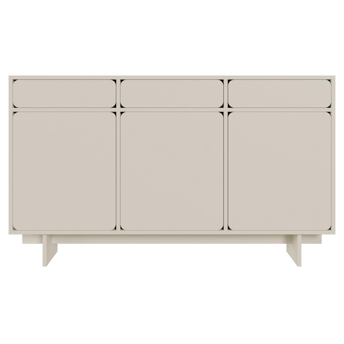 SIDEBOARD Wuwu Greige 150 cm - Taupe, Holzwerkstoff (150.5/88/35cm) - Selsey