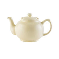 TEEKANNE 1100 ml Steingut, matt creme, für 6 Tassen - Multicolor, Keramik (1.1L) - Price & Kensington