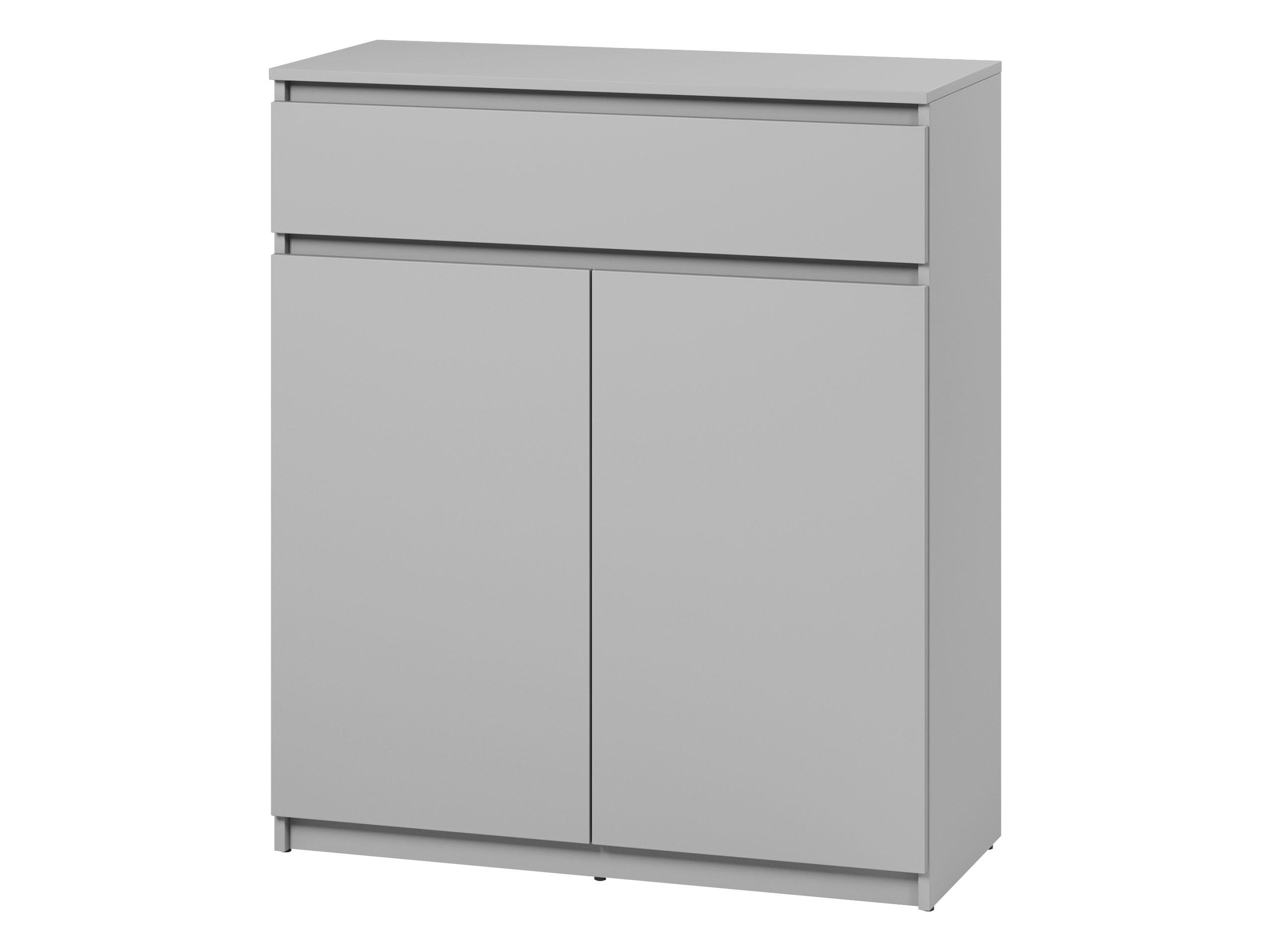KOMMODE Simply 2D1S SM02 - Grau, Holzwerkstoff (92/107/40cm) - MIRJAN24