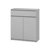 KOMMODE Simply 2D1S SM02 - Grau, Holzwerkstoff (92/107/40cm) - MIRJAN24