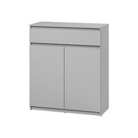 KOMMODE Simply 2D1S SM02 - Grau, Holzwerkstoff (92/107/40cm) - MIRJAN24