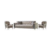SITZGARNITUR Rosario, Beige Stellvariante 2+1+1 - Beige, Holzwerkstoff/Kunststoff (160/80/100cm)