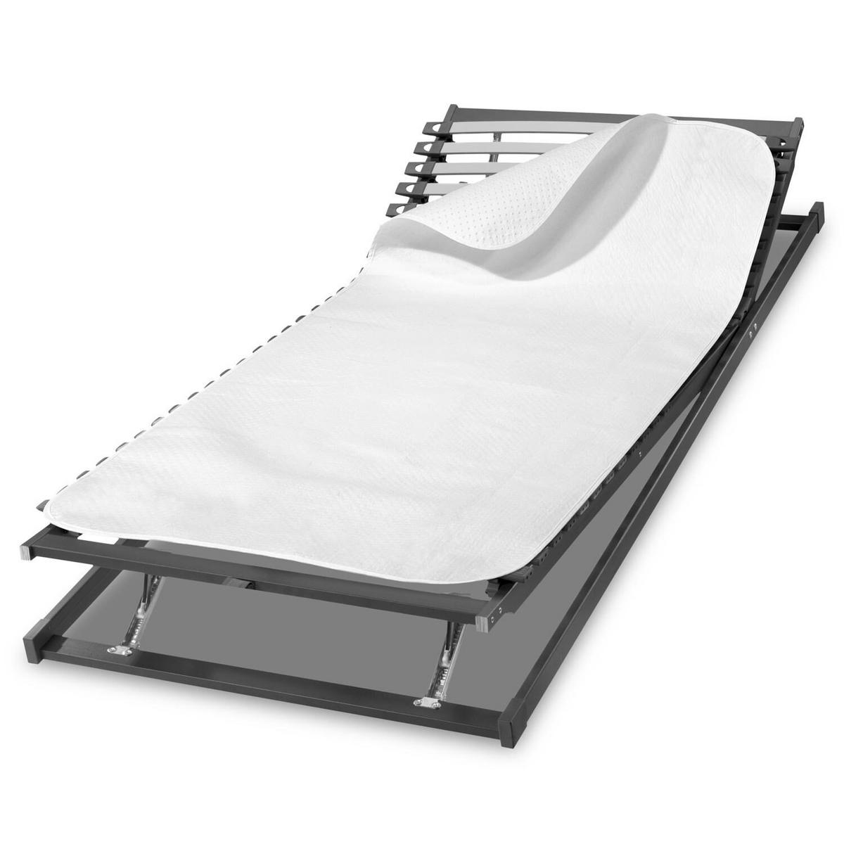 MATRATZENSCHONER 160x200 cm - Weiß, Textil (160/200cm)