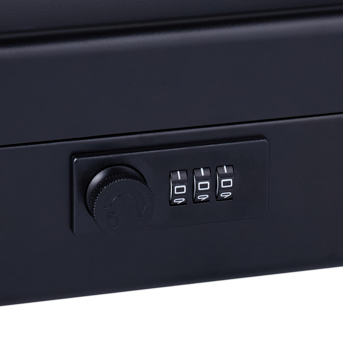 GELDKASSETTE Euro-Münzbrett - Schwarz, Kunststoff/Metall (30.5/8.5/25cm) - Relaxdays