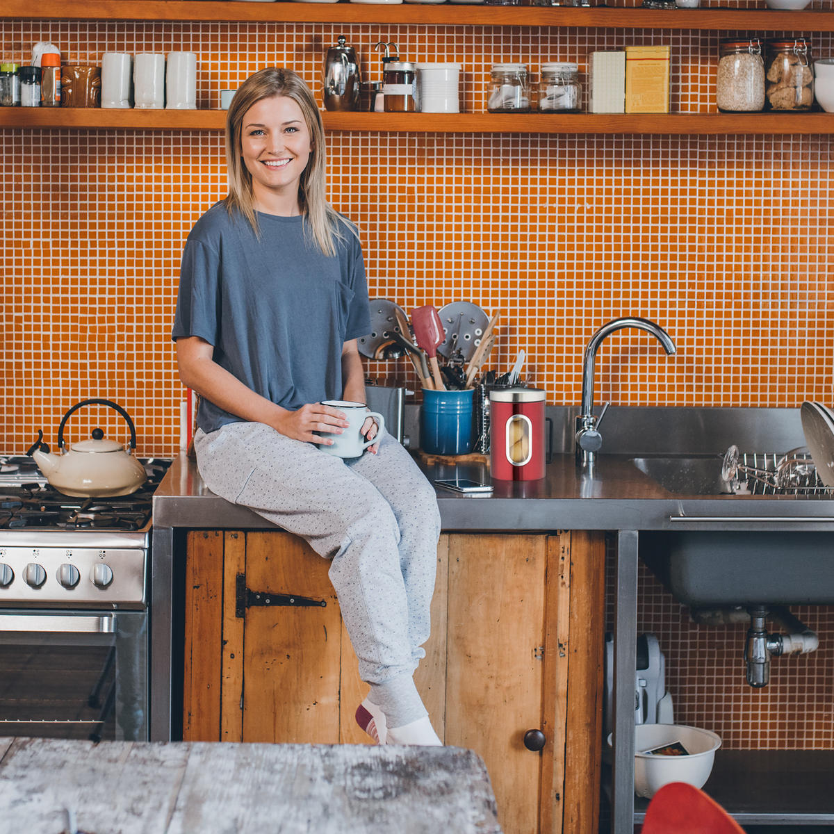 ÚLOŽNÝ box - viacfarebná, kov (11/17/11cm) - Relaxdays