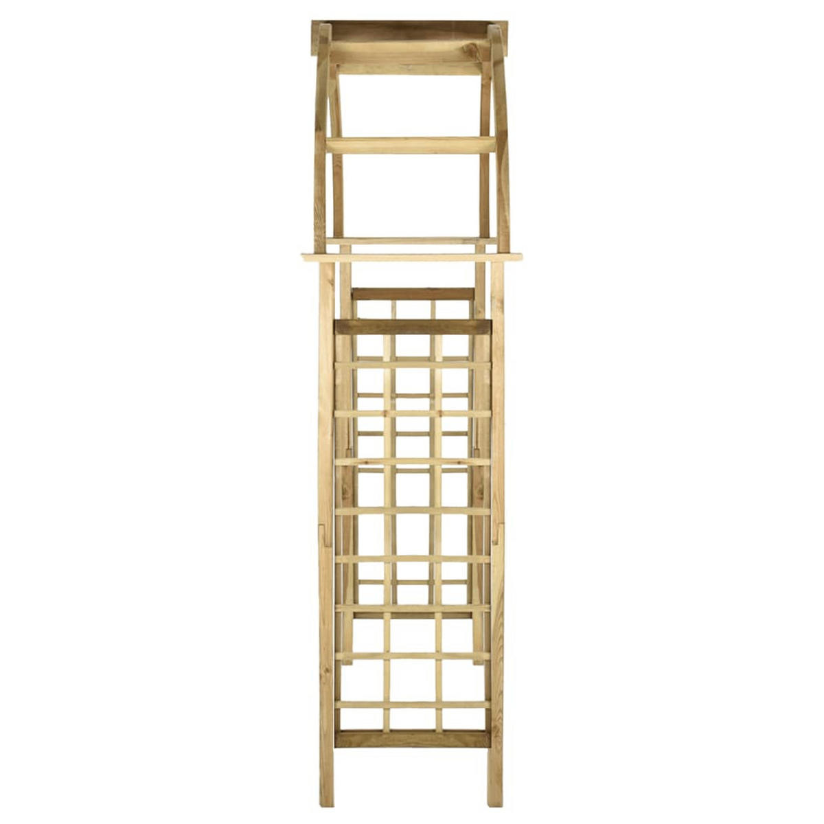 GARTENBOGEN Grün Kiefernholz Imprägniert - Braun, Holz (130/215/58cm) - furnicato