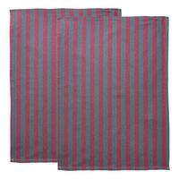 KÜCHENTUCH (2er-Set) Vegas Stripes - Rot, Textil (50/70cm) - Butlers