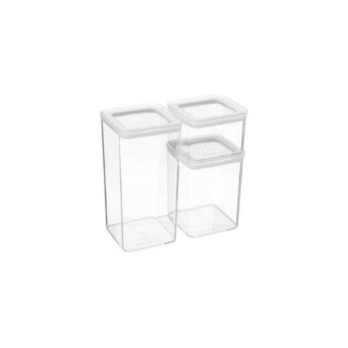 LEBENSMITTELBEHÄLTER Eske 3er-Set - Transparent, Kunststoff (10.4/21.2/20.4cm)