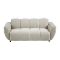 SOFA - 3 Personen - stoff - beige Julori - Beige, Kunststoff/Textil (205/76/92cm) - Vente-Unique