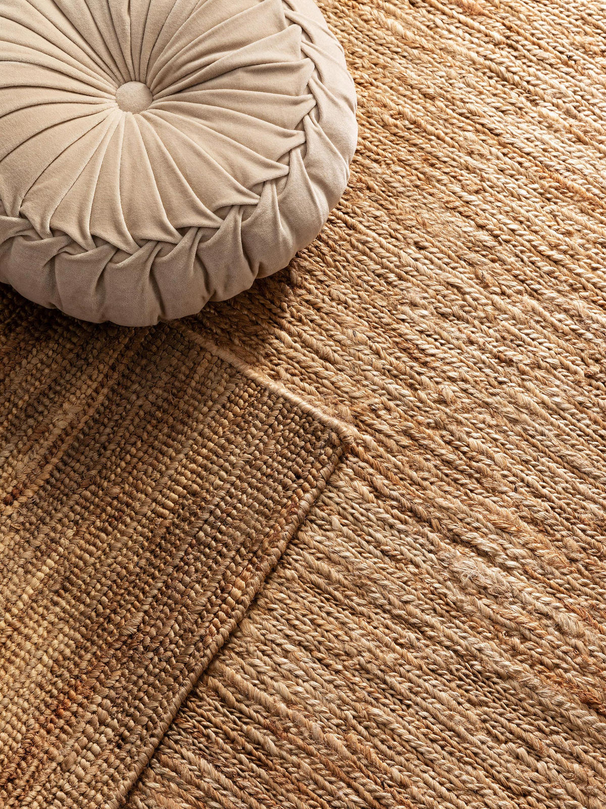 JUTETEPPICH Cosmo Hellbraun 160x230 cm - Hellbraun, Textil (160/230cm) - benuta Pure