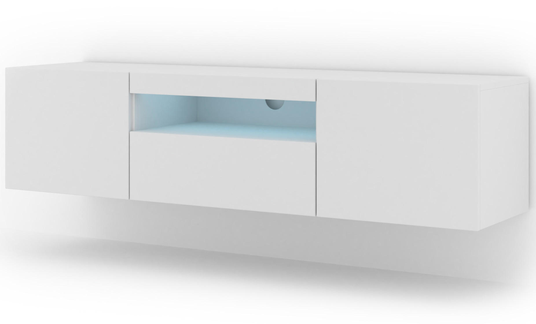 Raumhirsch Furniture TV Weiß 150x42x37 cm