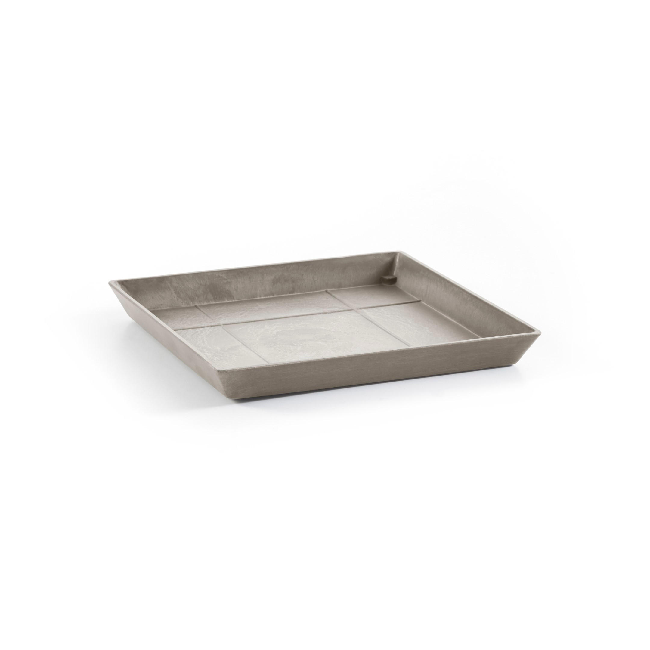 BLUMENTOPFUNTERSETZER Square 35,5/35,5/3,5 cm Taupe - Taupe, Kunststoff (35.5/3.5cm) - Ecopots
