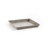 BLUMENTOPFUNTERSETZER quadratisch 28/28/3 cm Taupe - Taupe, Kunststoff (28/3cm) - Ecopots