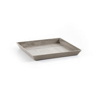 BLUMENTOPFUNTERSETZER Square 35,5/35,5/3,5 cm Taupe - Taupe, Kunststoff (35.5/3.5cm) - Ecopots