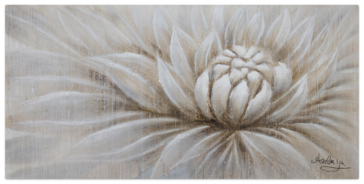 ACRYLBILD HANDGEMALT 120/60 cm - Beige, Holz/Textil (120/60cm) - KUNSTLOFT