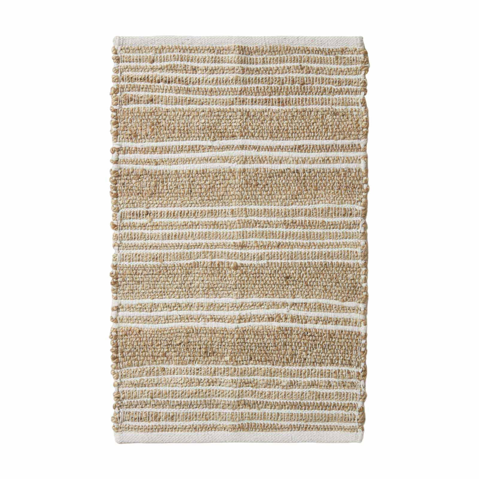 JUTETEPPICH Arlyn gestreift 45/70 cm - Naturfarben, Naturmaterialien (45/70cm) - Homescapes