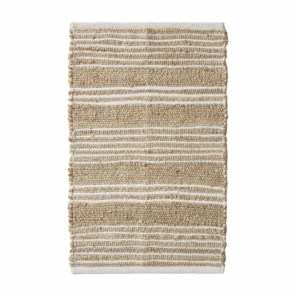 JUTETEPPICH Arlyn gestreift 60/90 cm - Naturfarben, Naturmaterialien (60/90cm) - Homescapes