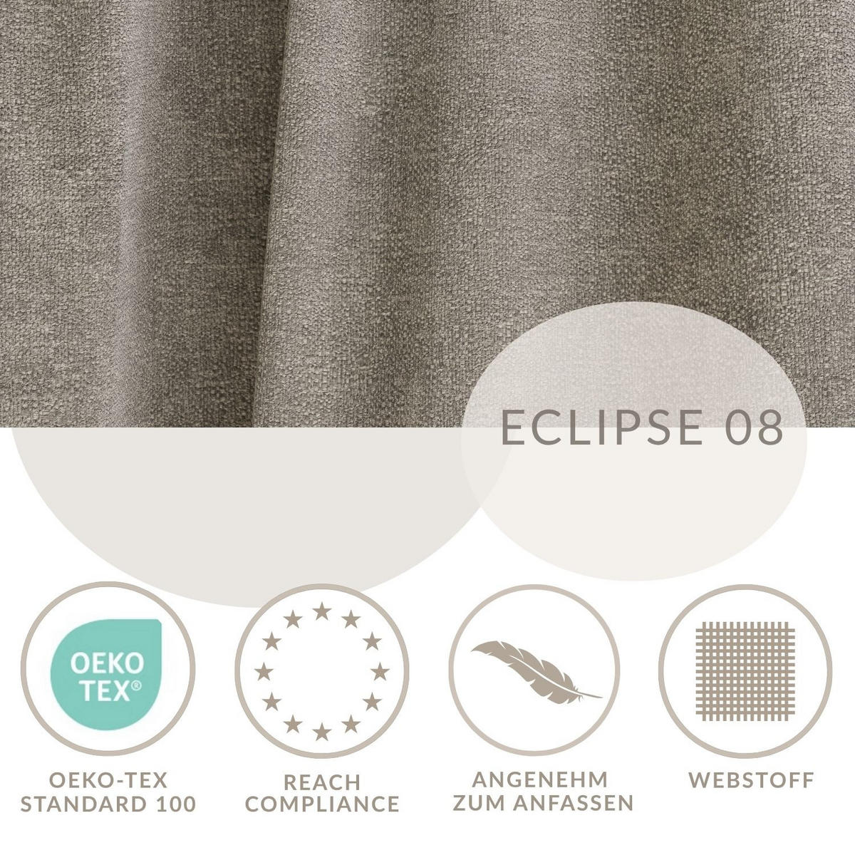 POLSTERBETT Maumere Taupe 160/200 cm im Chenille-Stoff - Taupe/Schwarz, Holz/Holzwerkstoff (160/200cm) - Maison de Reve