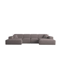 WOHNLANDSCHAFT Celes Premium Xs Bukla - Taupe, Holzwerkstoff/Textil (342/73/165cm) - Fun Möbel