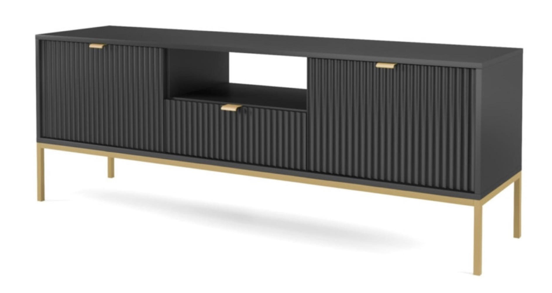 Sepro Meble Tv-Lowboard Schwarz 154x56x39 cm