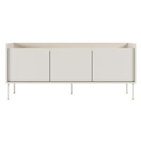 TV-SCHRANK Tovi Weiß / Holzoptik Eiche 140 cm - Weiß, Holzwerkstoff/Metall (139.8/58.5/36.4cm) - Selsey