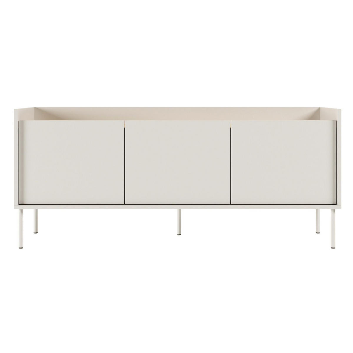 TV-SCHRANK Tovi Weiß / Holzoptik Eiche 140 cm - Weiß, Holzwerkstoff/Metall (139.8/58.5/36.4cm) - Selsey