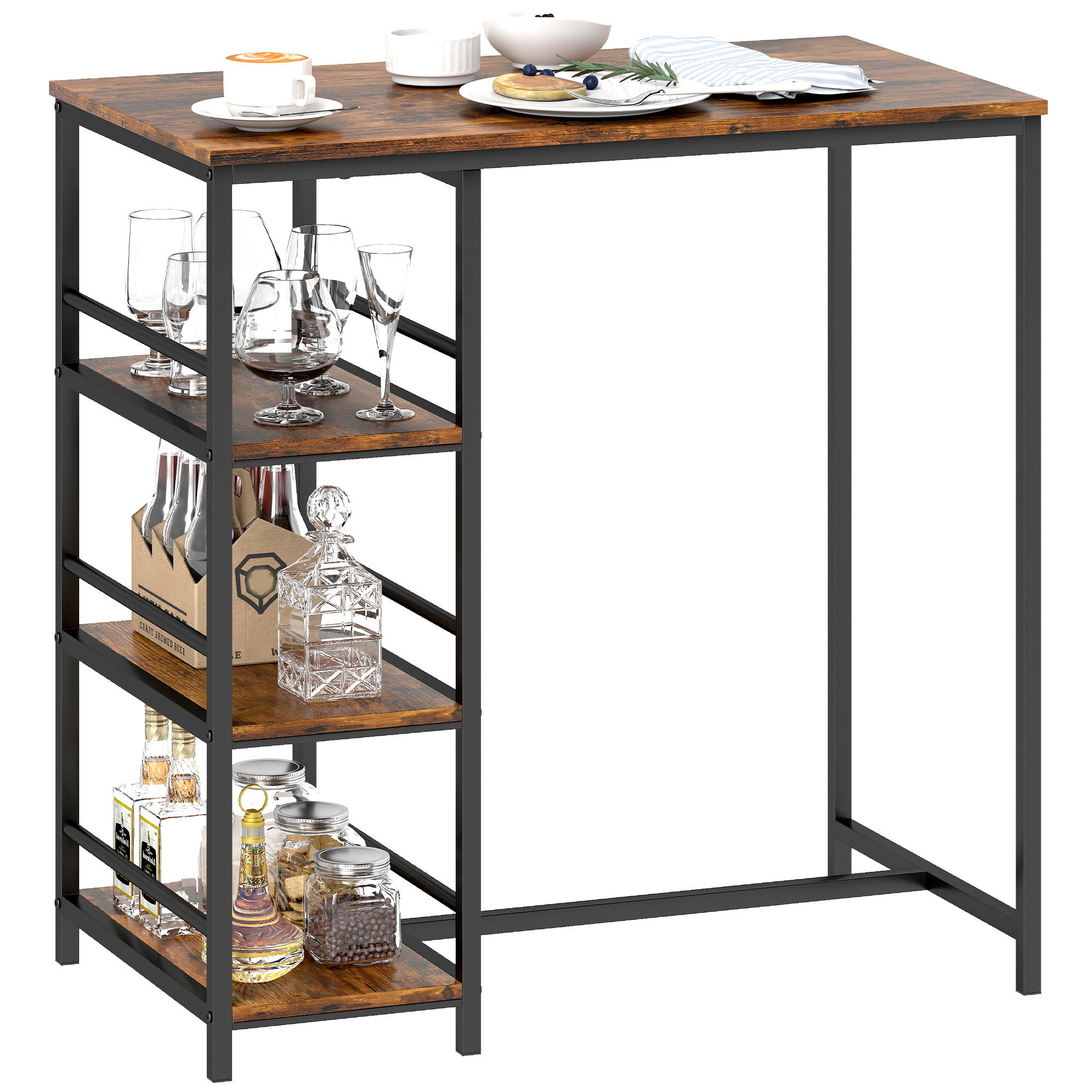 BARTISCH Rustikales Braun 1 Stück - Braun, Kunststoff (90/50/90.5cm) - GiPP