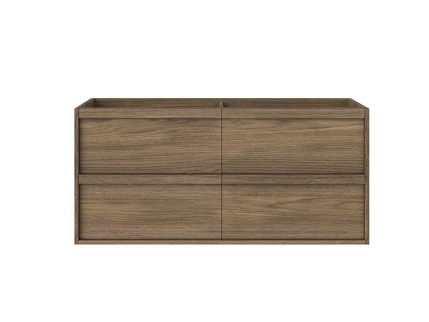 Vente-Unique Waschbeckenunterschrank Natur 120x55x45.5 cm