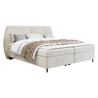 BOXBETT Madryt - Creme/Schwarz, Holz/Holzwerkstoff (160/200cm) - MIRJAN24