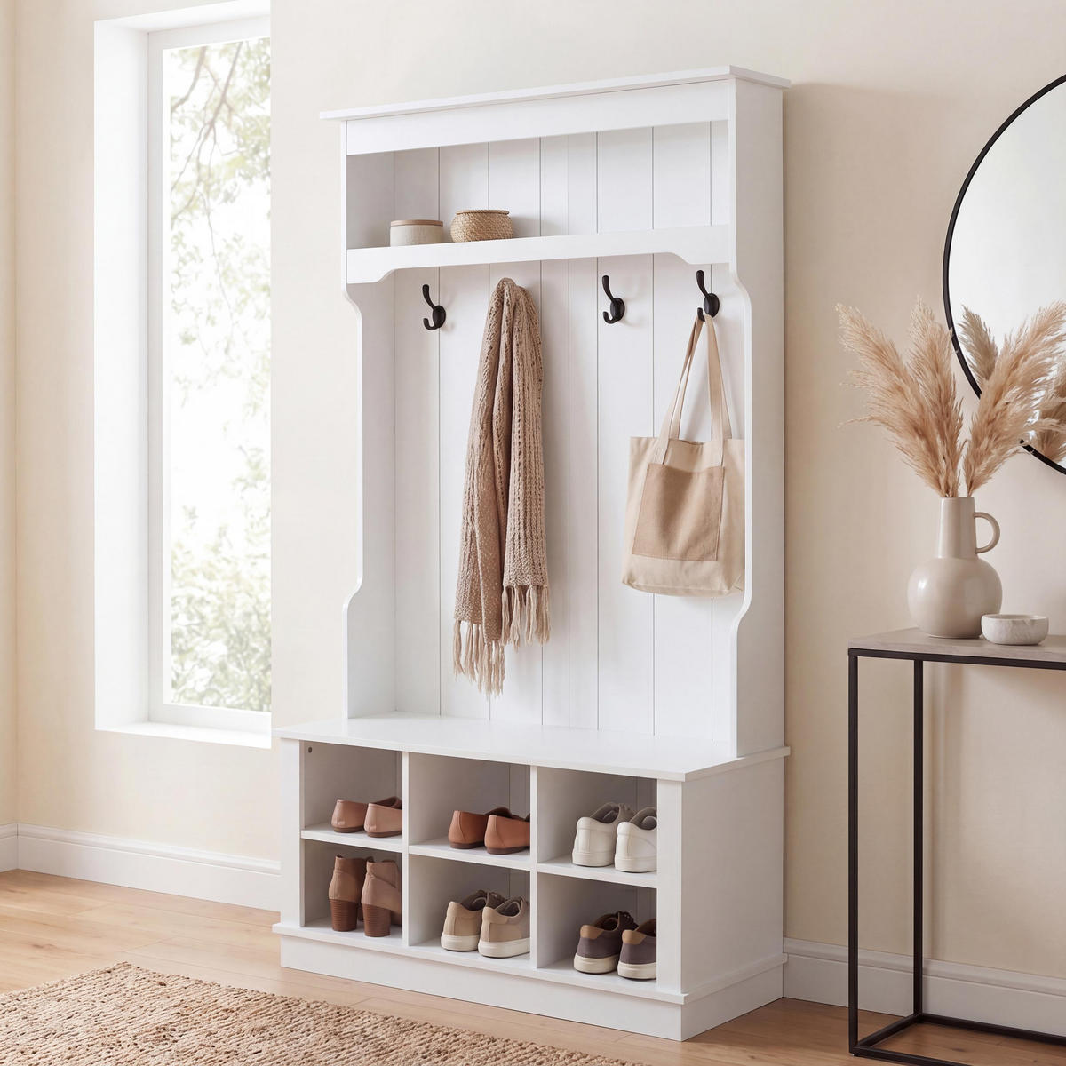 GARDEROBE Weiß - Weiß, Holz (100/170/39cm) - MCW