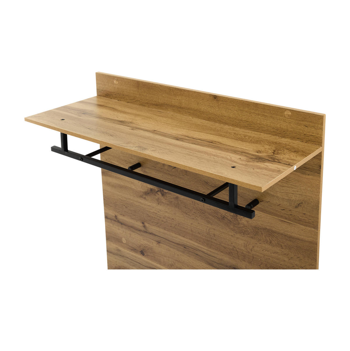 GARDEROBE 84/175/35 cm Eichefarben aus Spanplatte mit Schuhbank - Eichefarben, Holzwerkstoff (84/175/35cm) - OKMYHOME