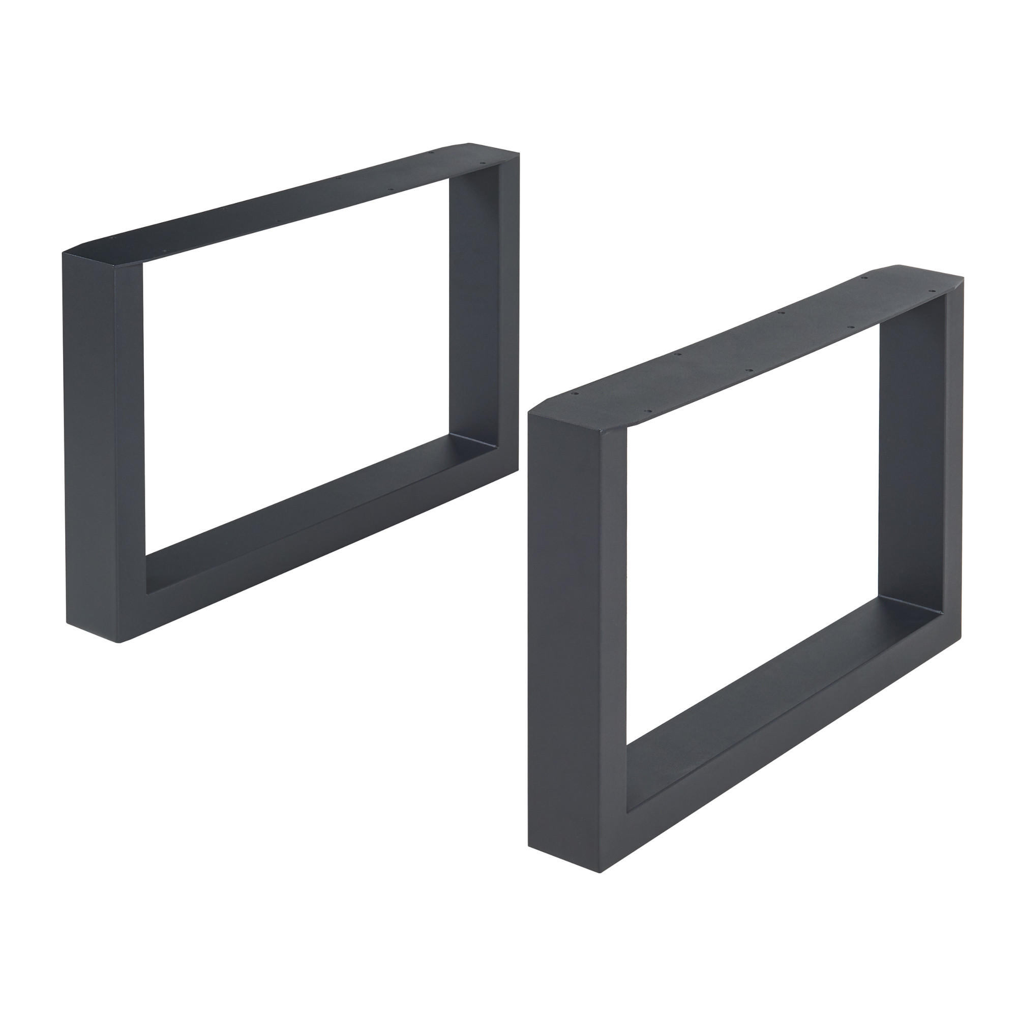 TISCHGESTELL-SET 2 TLG. Makers - Schwarz, Metall (64/40/10cm) - [en.casa]