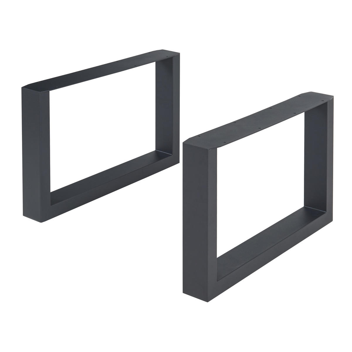 TISCHGESTELL-SET 2 TLG. Makers - Schwarz, Metall (64/40/10cm) - [en.casa]
