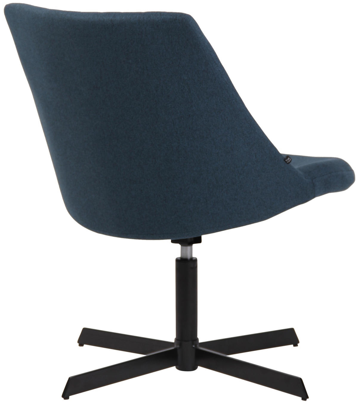 DREHSTUHL Stoff blau - Blau/Schwarz, Textil/Metall (63/79/71cm) - CLP