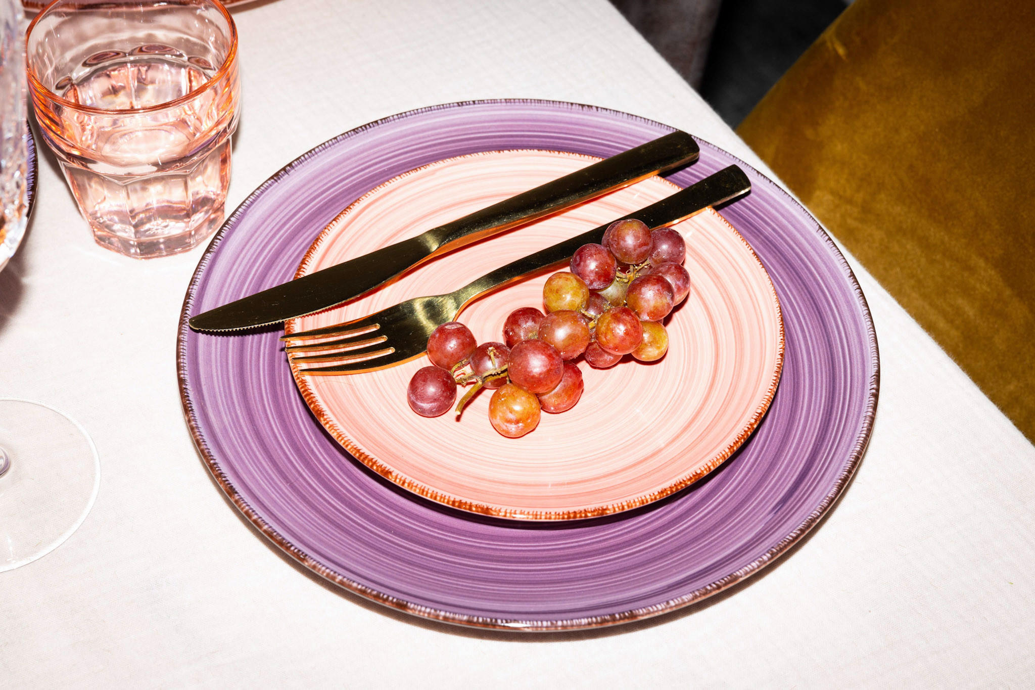 ESSTELLER Speiseteller Mykonos - ø 27 cm - 6 stück - Pink, Keramik (26.5cm) - Studio Tavola