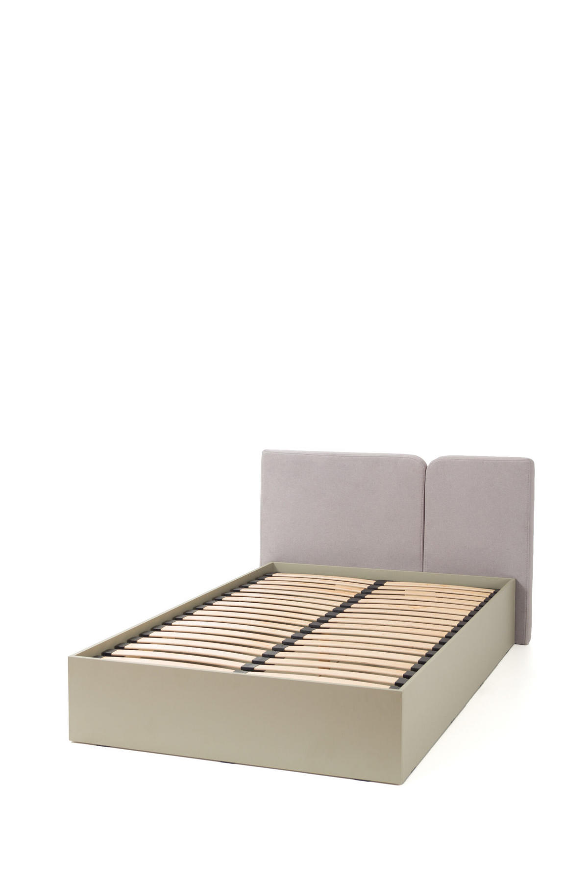 JUGENDBETT Luis in Beige und Eiche – Jugendbett (Liegefläche 120×200 cm) - Braun, Holzwerkstoff