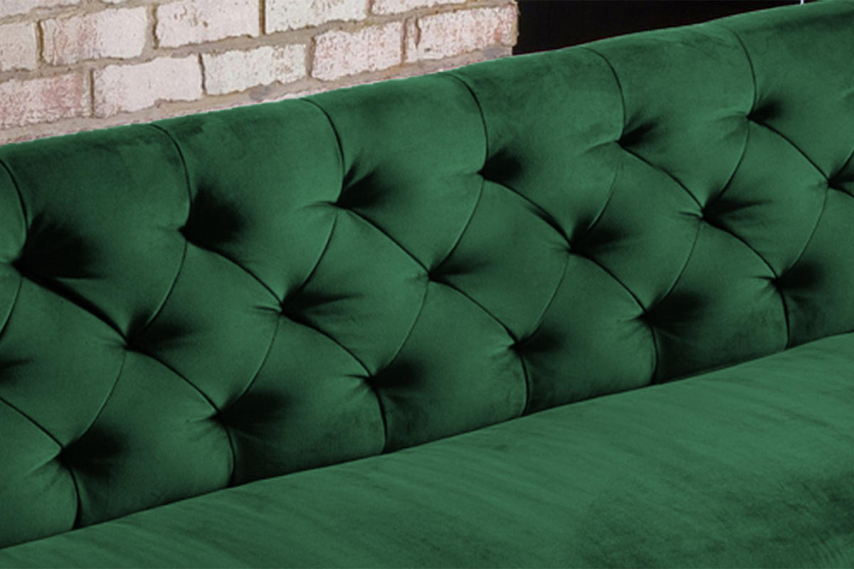 ESSZIMMERBANK CHARME Smaragdgrün Velvet - Smaragdgrün, Textil (206/85/68cm) - KAWOLA