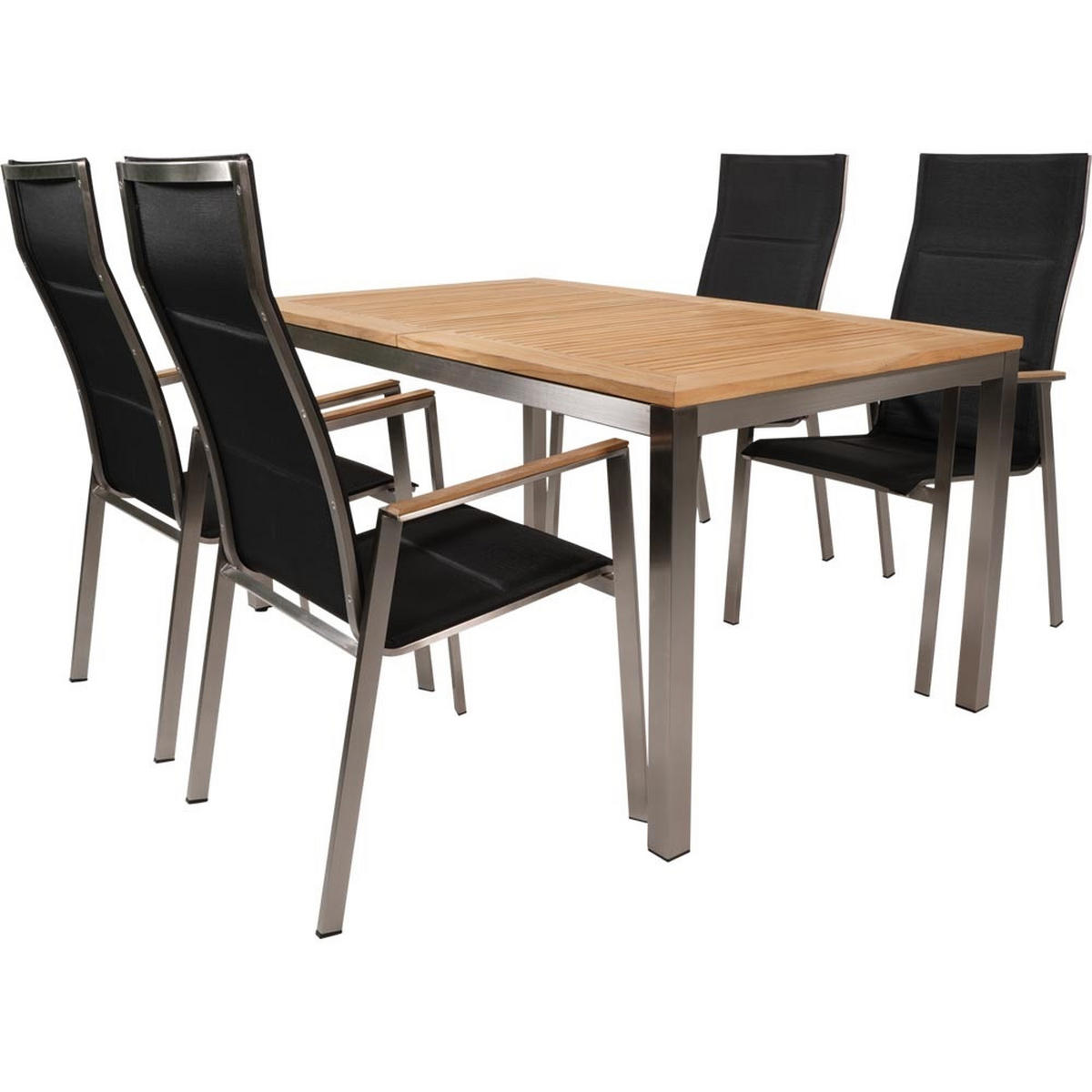 GARTENTISCH Arezzo - Anthrazit - 130/70/74 cm - Dunkelgrau, Metall (130/70/74cm) - Lesli Living