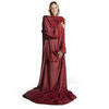 ÄRMELDECKE Iselin 170/200 cm, Dunkelrot - Dunkelrot, Textil (170/200cm) - Blumtal