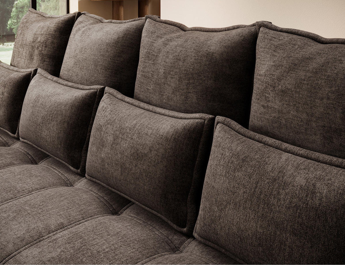 SCHLAFSOFA WELSH - Braun (NUBE 22) - Braun, Holzwerkstoff (242/94/106cm) - Möblo