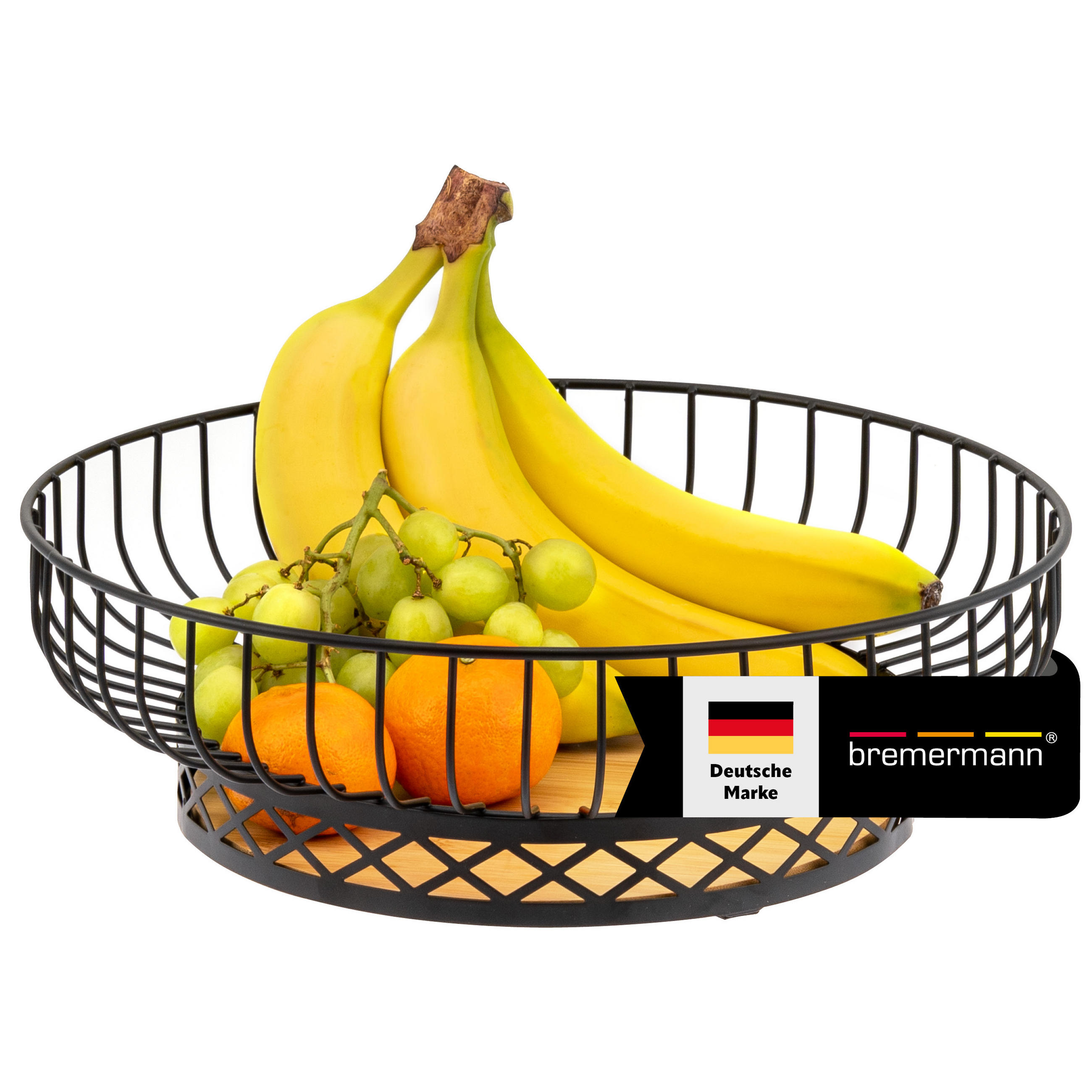 OBSTSCHALE, schwarz - Schwarz, Metall (10.5cm) - bremermann
