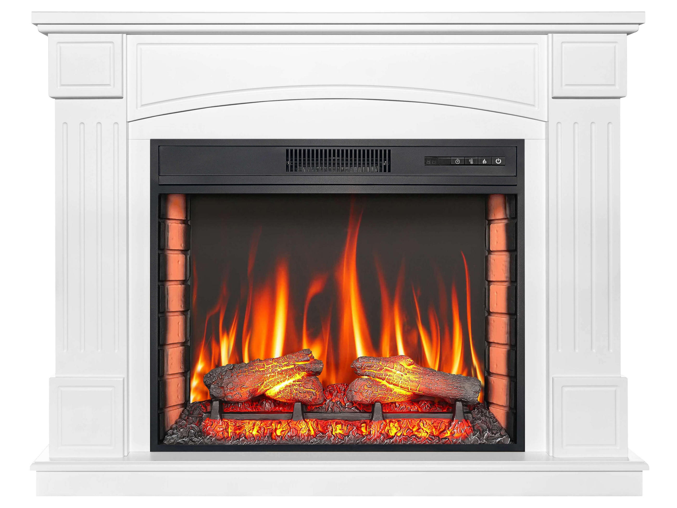 ArtiFlame Elektrokamin Weiß 114x90.3x34 cm