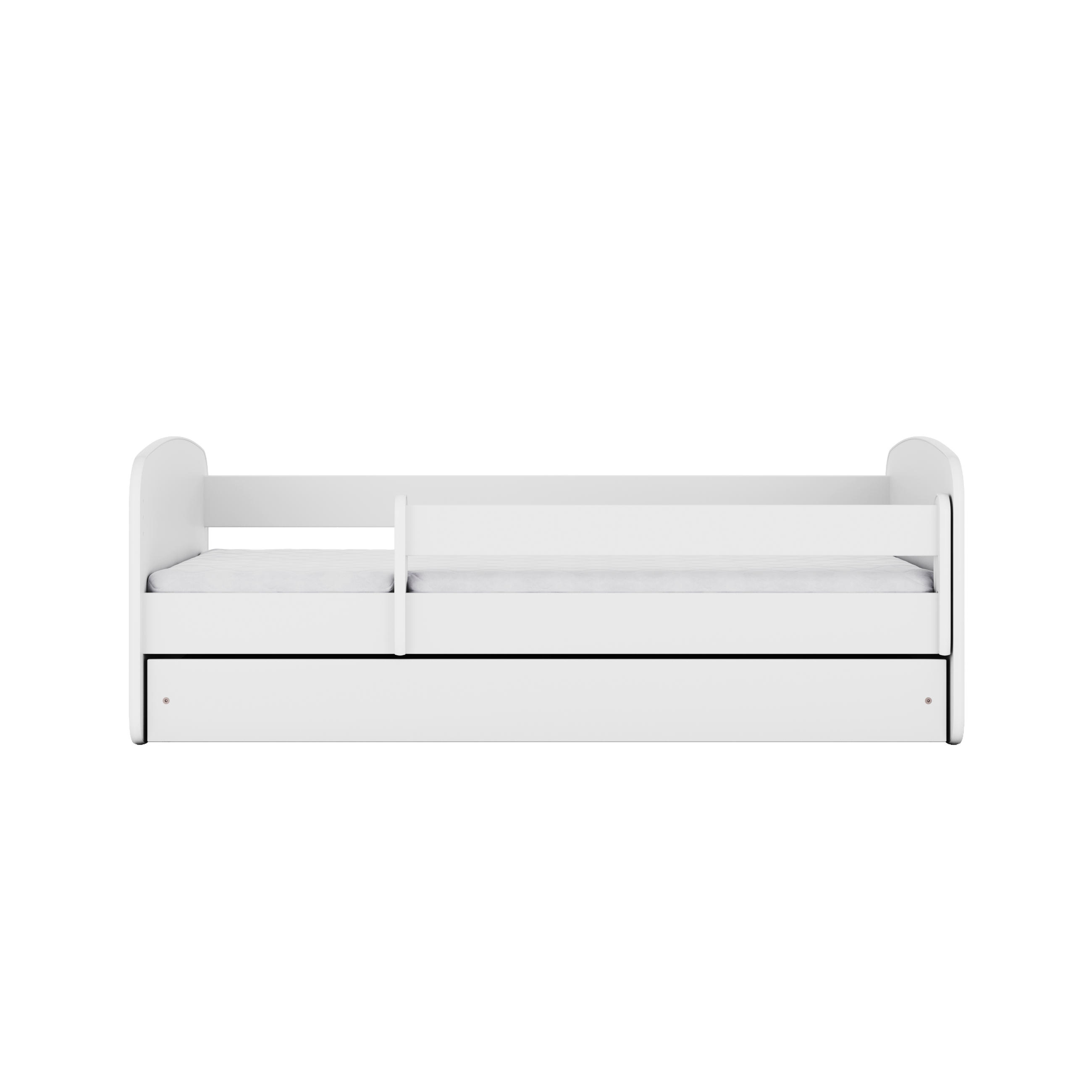 KINDERBETT ohne Muster mit Schublade und Matratze 160/80 - Weiß, Holzwerkstoff (80/160cm) - RAUMHIRSCH FURNITURE